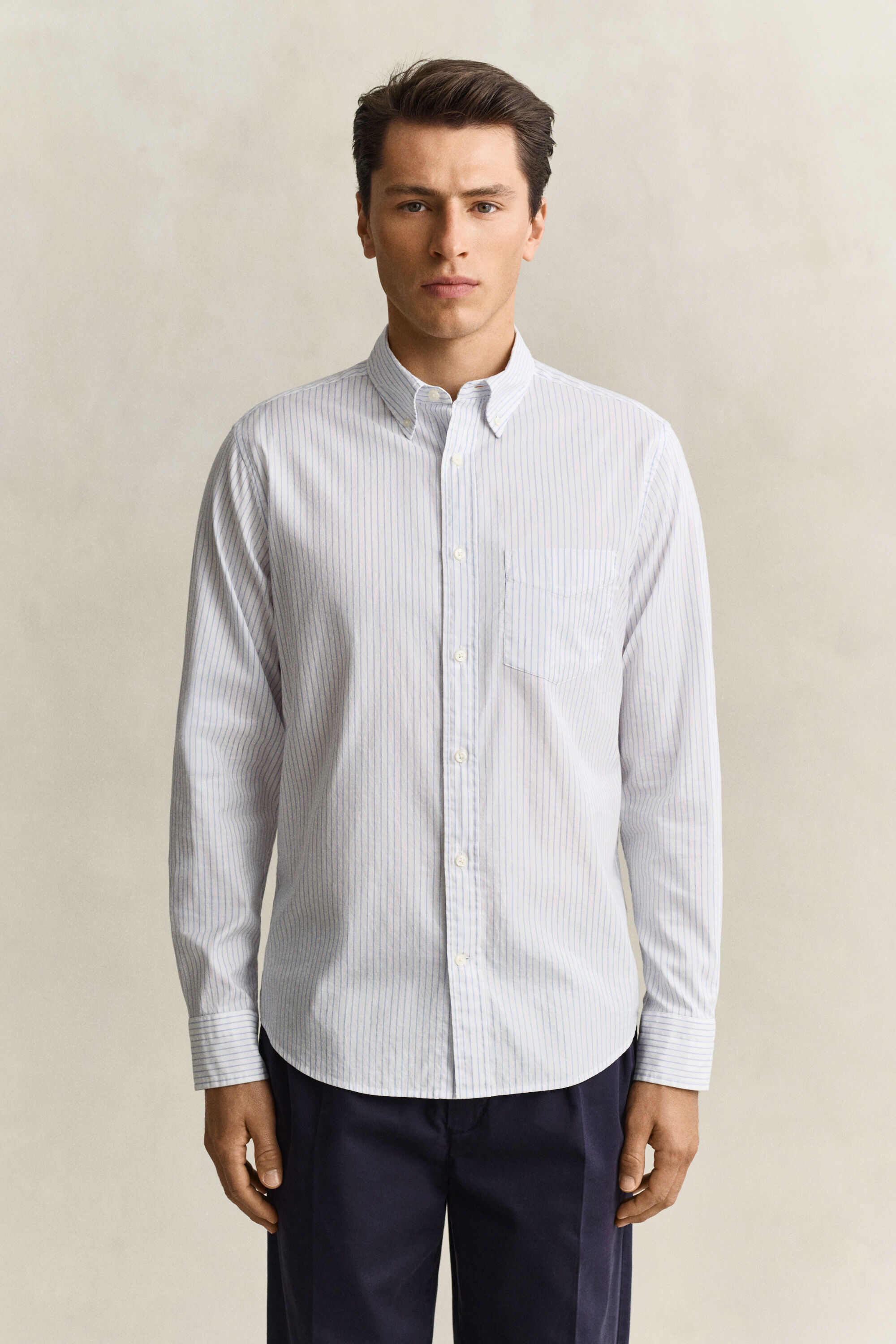 Gant x Yale gestreept Oxford-overhemd