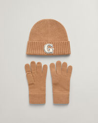 Cadeauset met G-badge beanie & handschoenen
