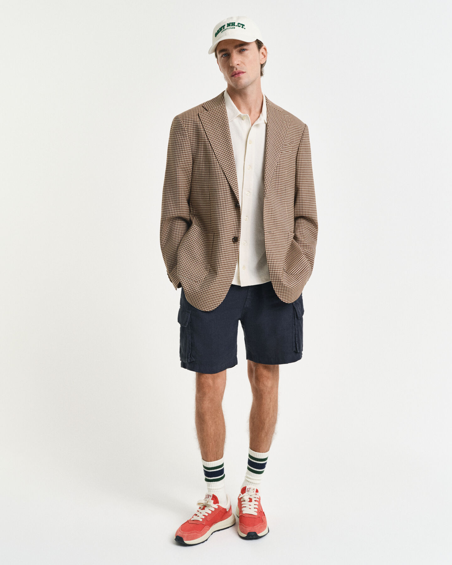 Overhemd met korte mouwen en textuur