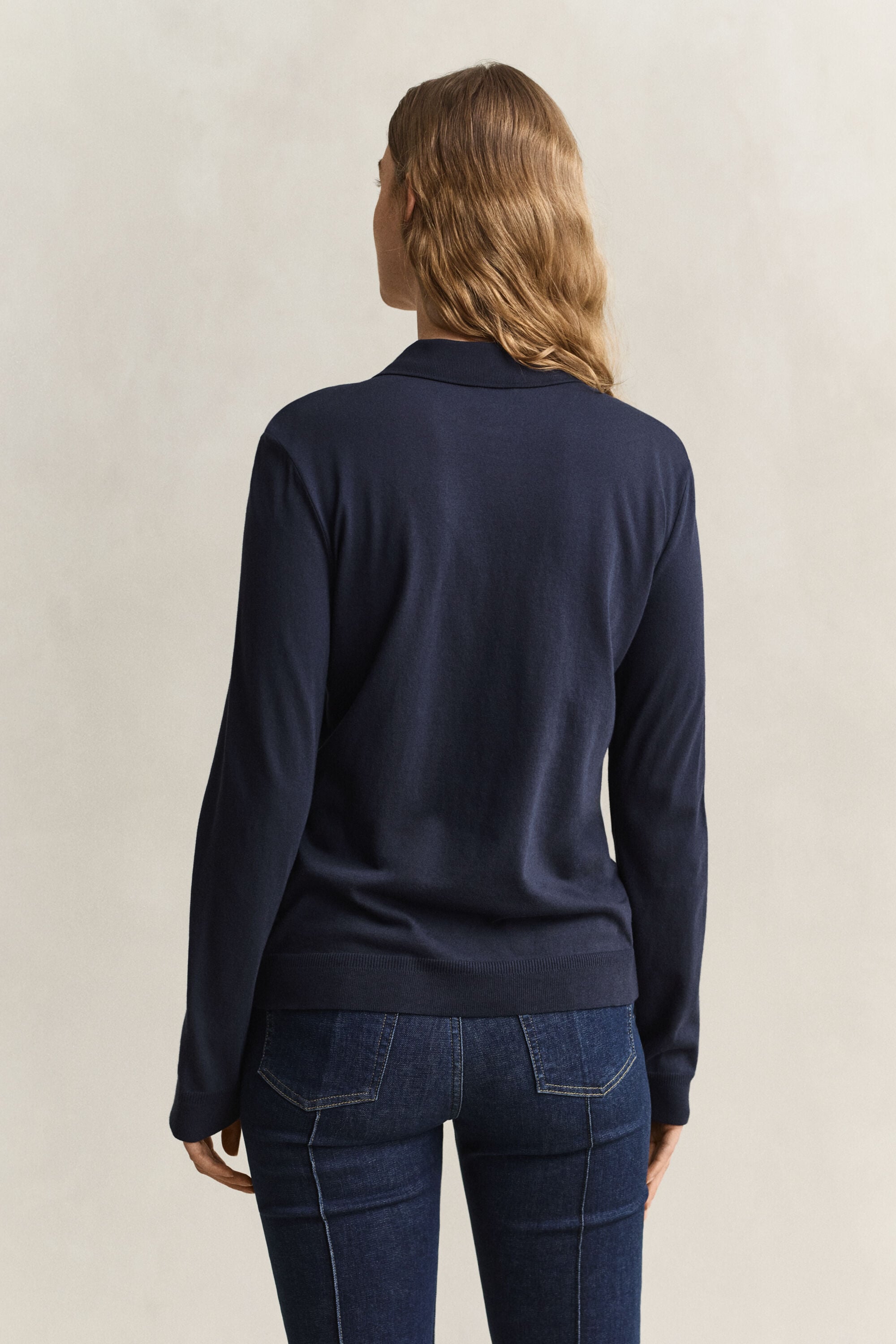Naadloze polotop met lange mouwen