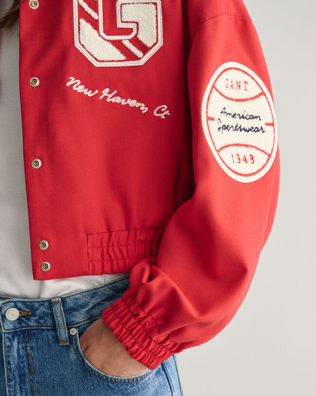 Cropped GANT Varsity Jacket