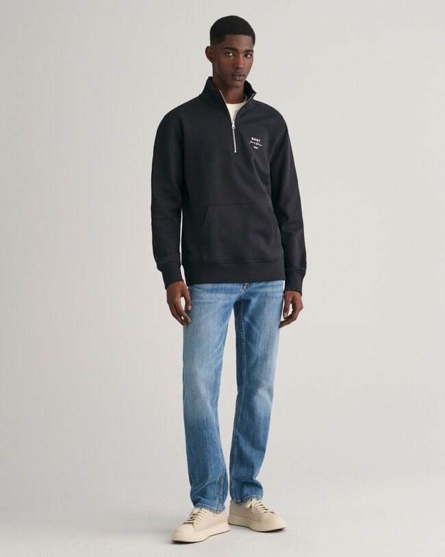 GANT Script Graphic sweatshirt met korte rits