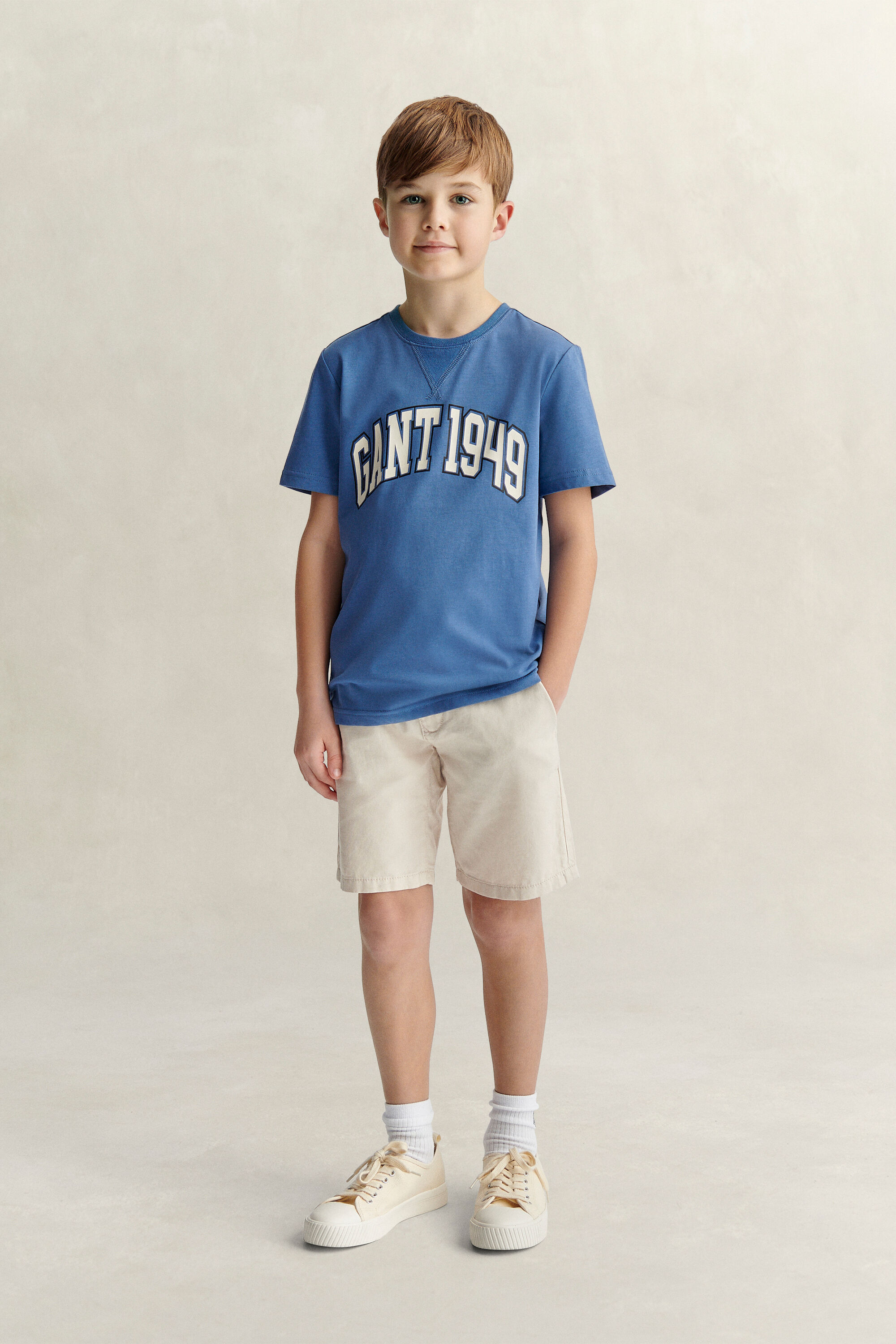 Teen Boys short van linnenmix