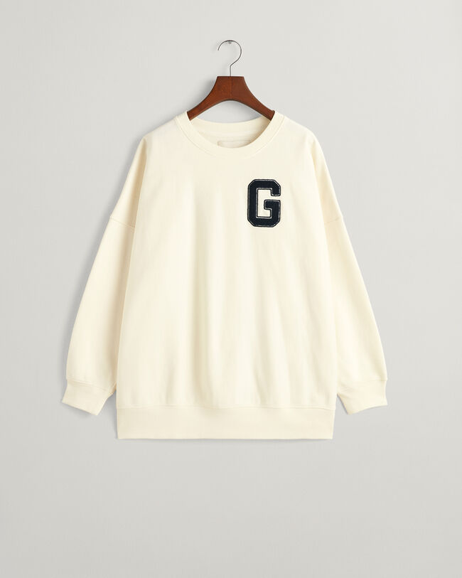 Oversized G-sweatshirt met ronde hals