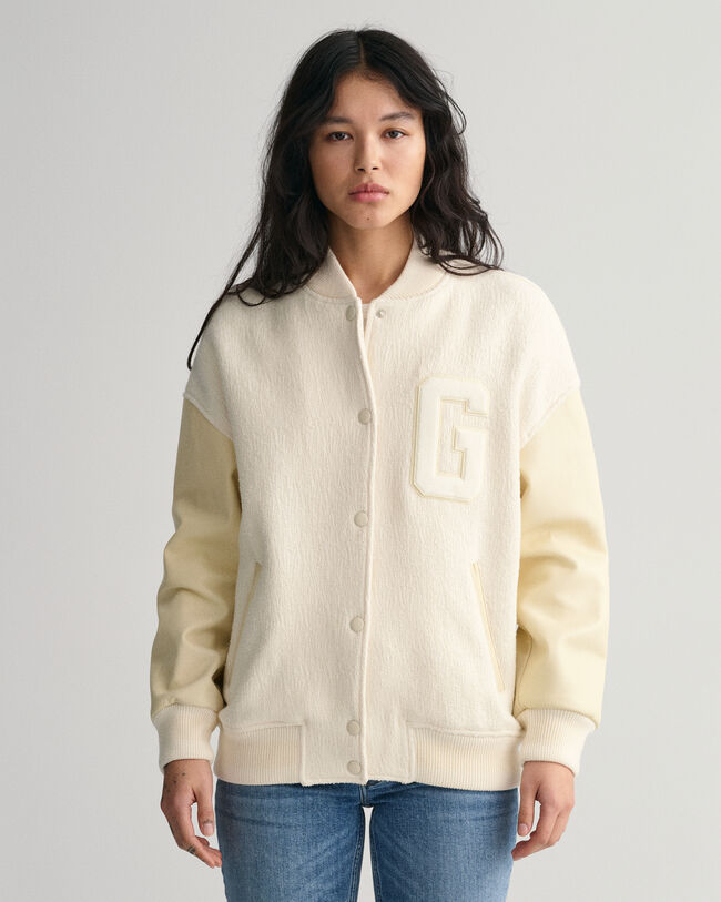 Boucl&eacute; GANT Varsity Jacket