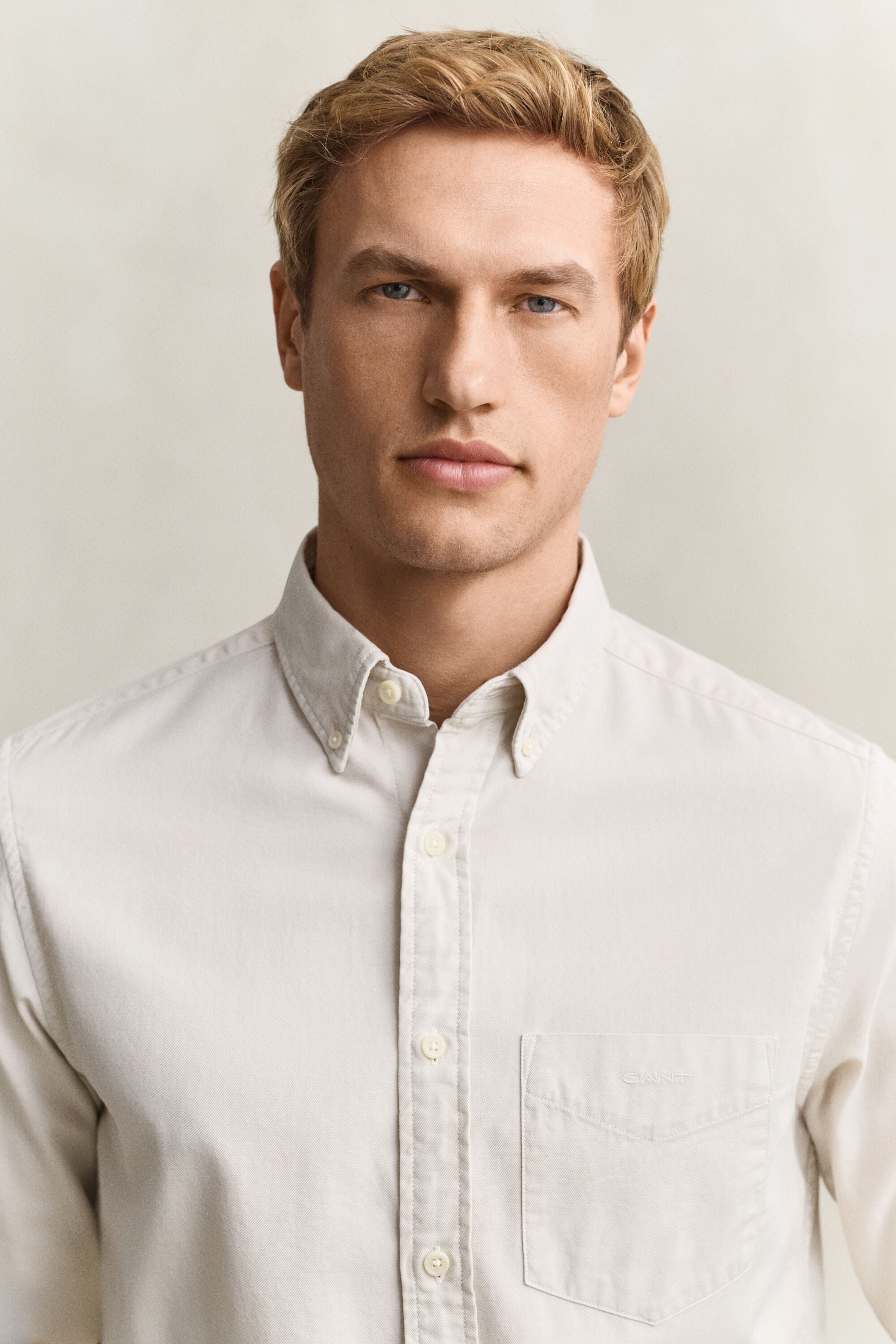 Regular Fit overhemd van keperstof