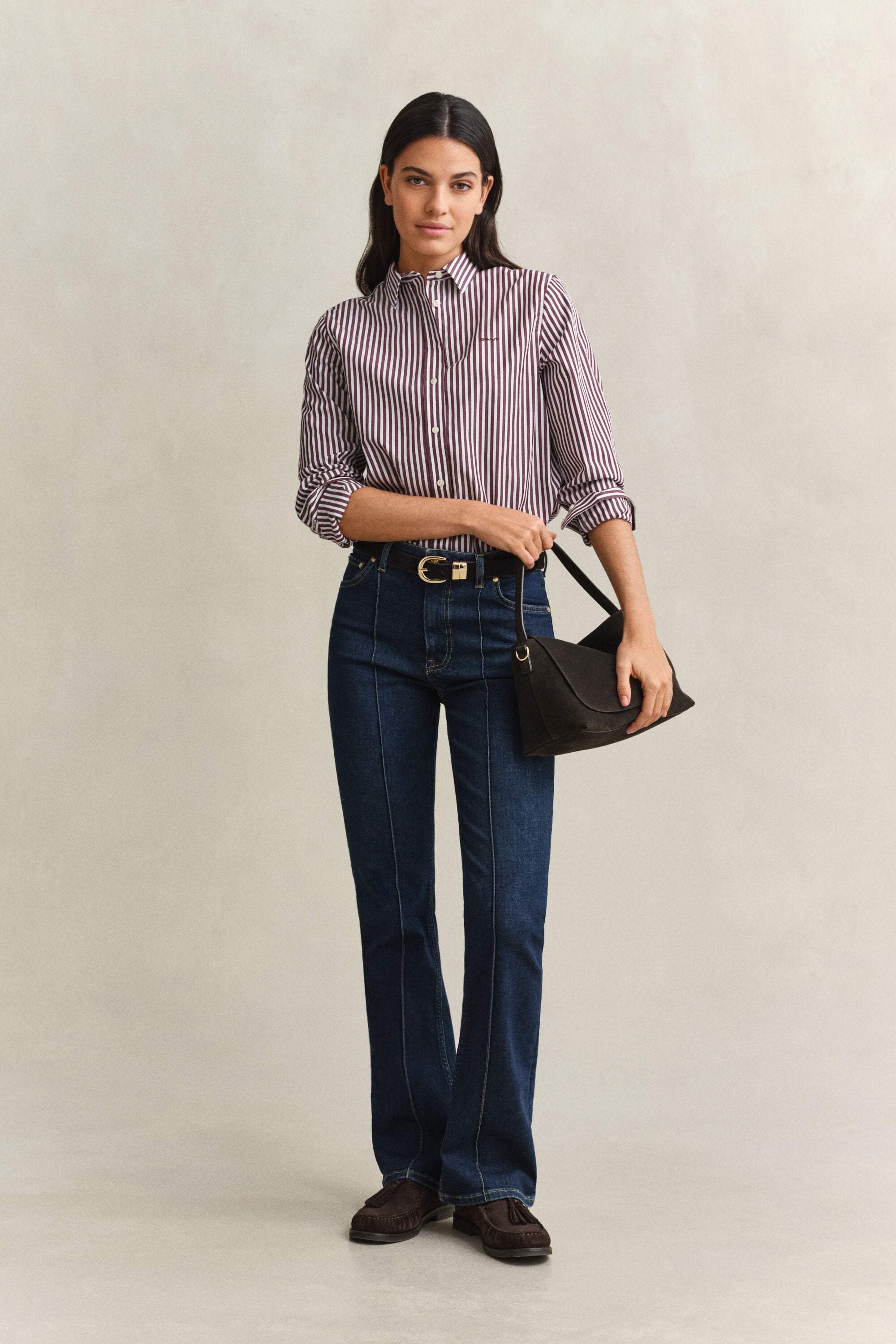 Regular Fit Classic gestreept overhemd van poplin