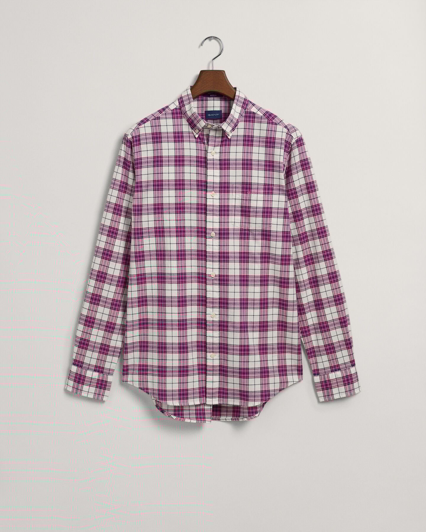 Regular Fit geruit Oxford-overhemd