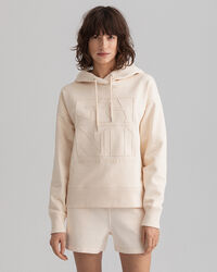 Tonal geborduurde Quadrat hoodie
