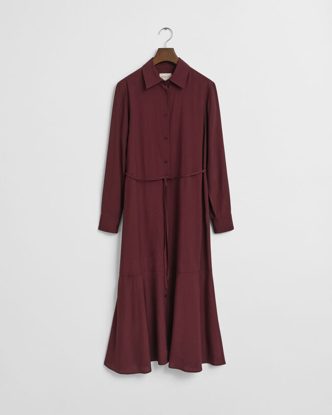 Halflange overhemdjurk van viscose