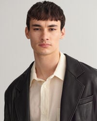 Oversized leren blazer