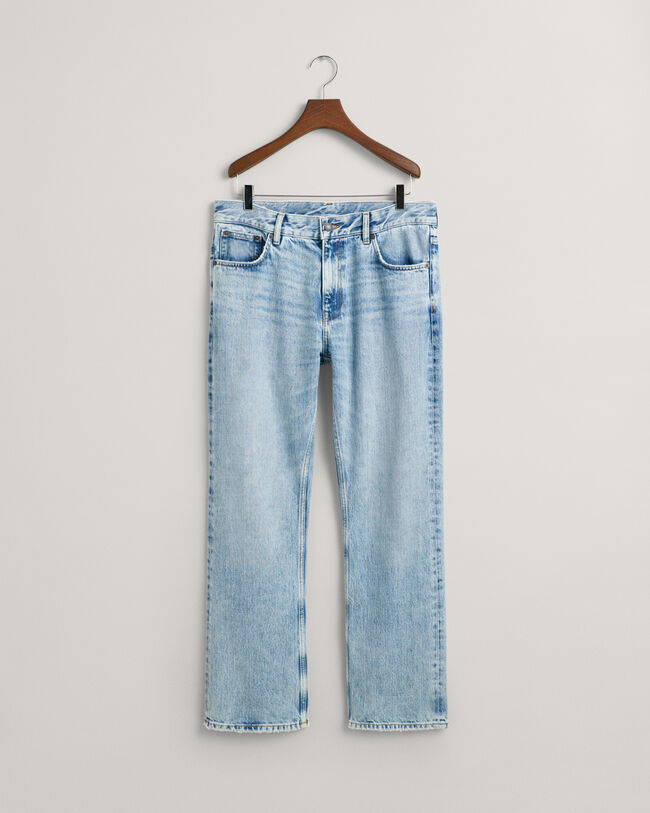 Loos Fit jeans met wijde pijpen