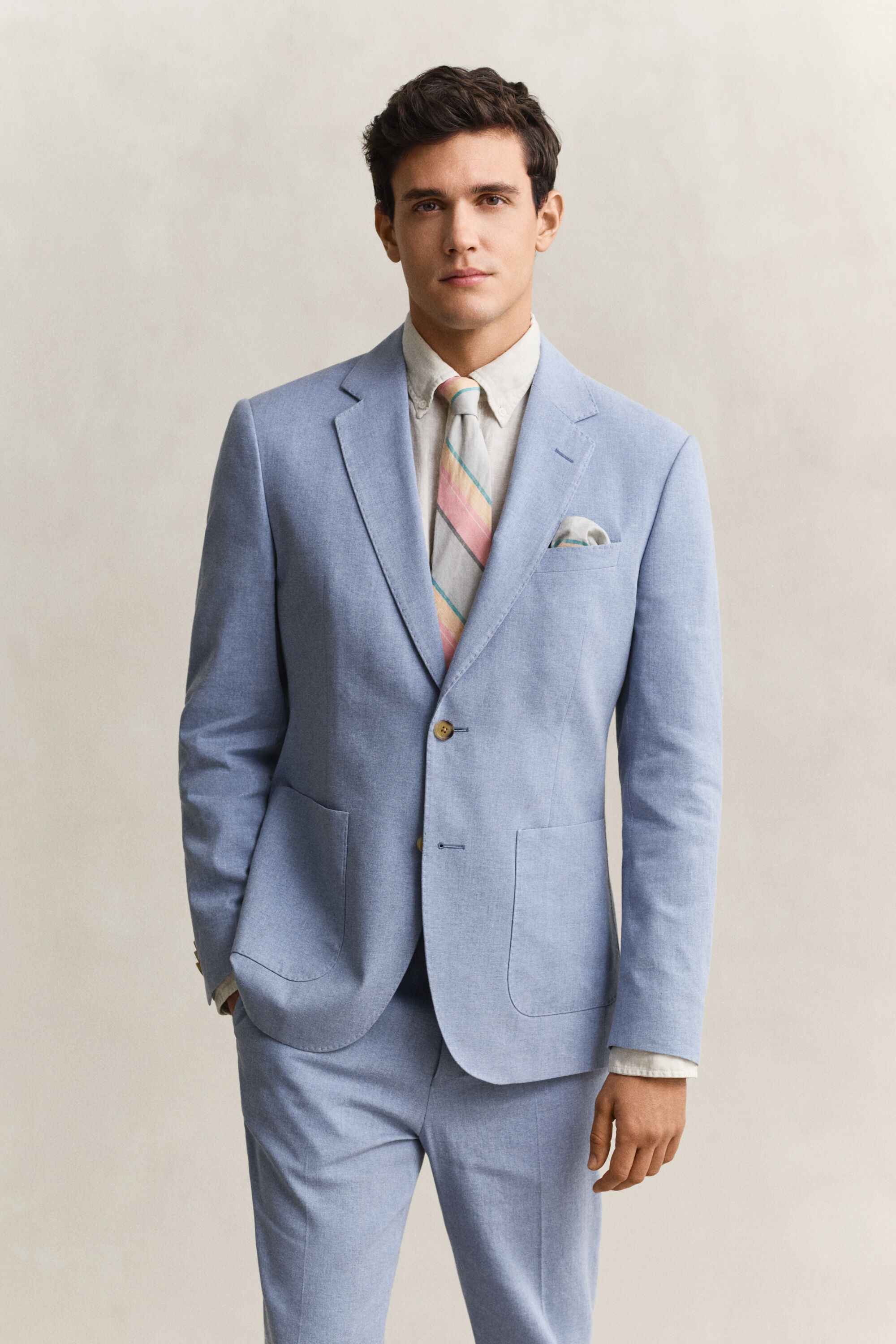 Kostuumjasje van linnenmix