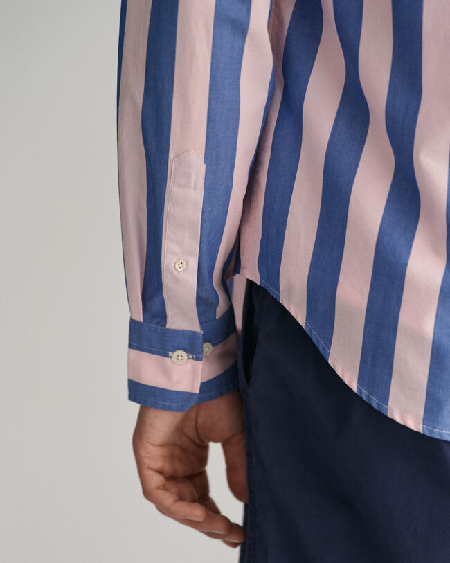 Regular Fit Parasol Striped overhemd van poplin