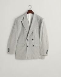 Oversized gestreepte double-breasted blazer