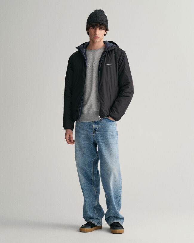 Omkeerbaar jack met capuchon