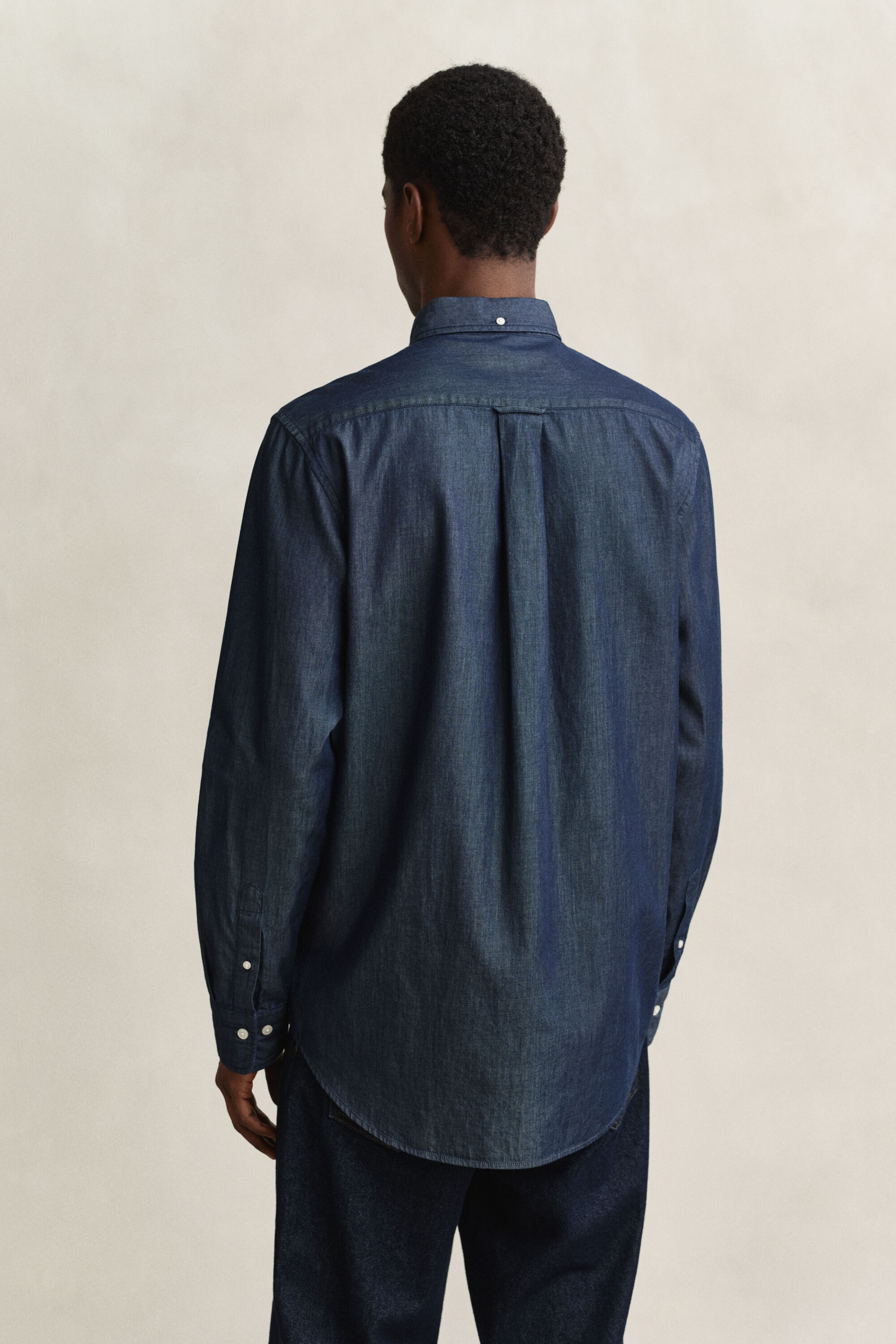 Regular Fit indigo overhemd