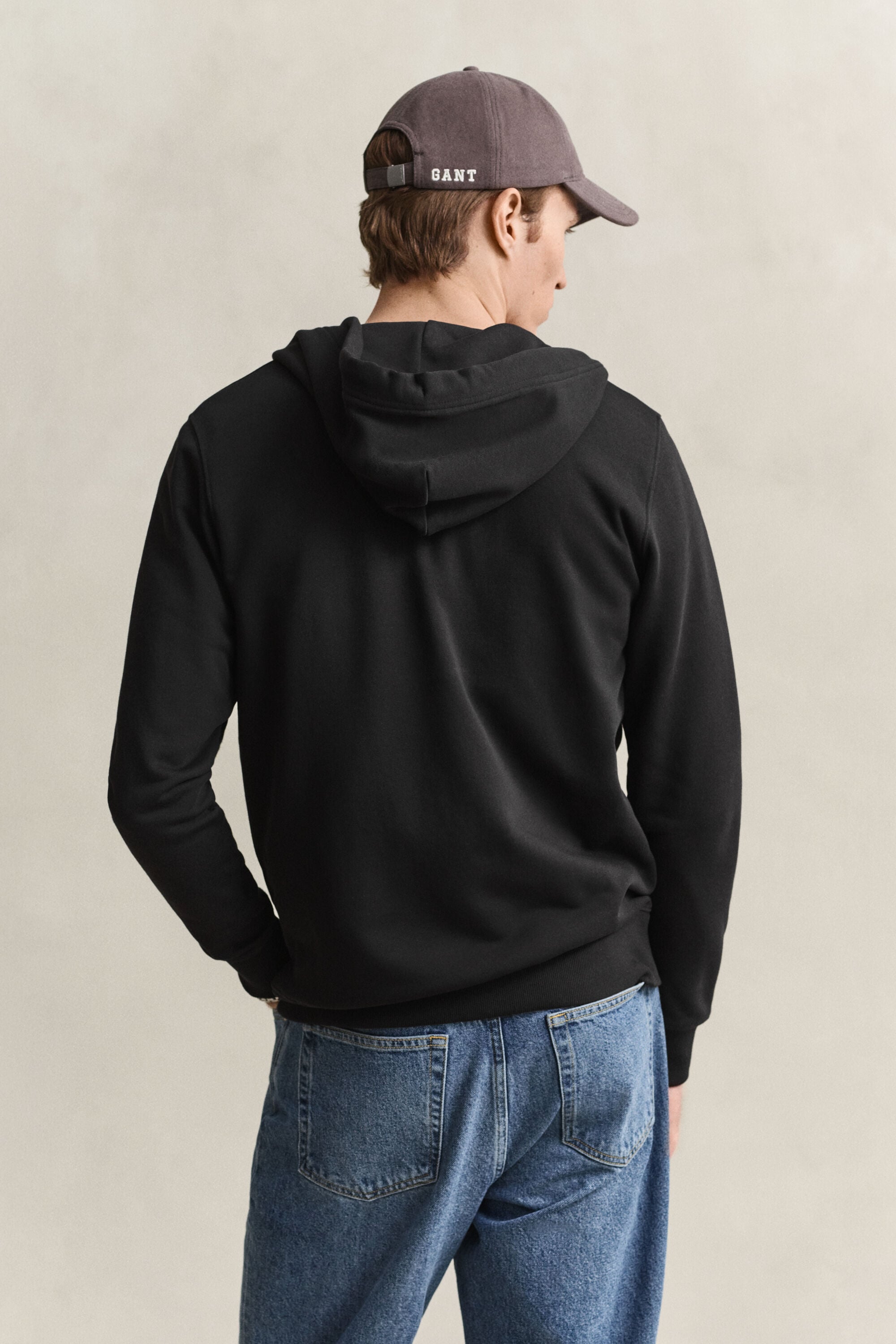 Shield hoodie met ritssluiting