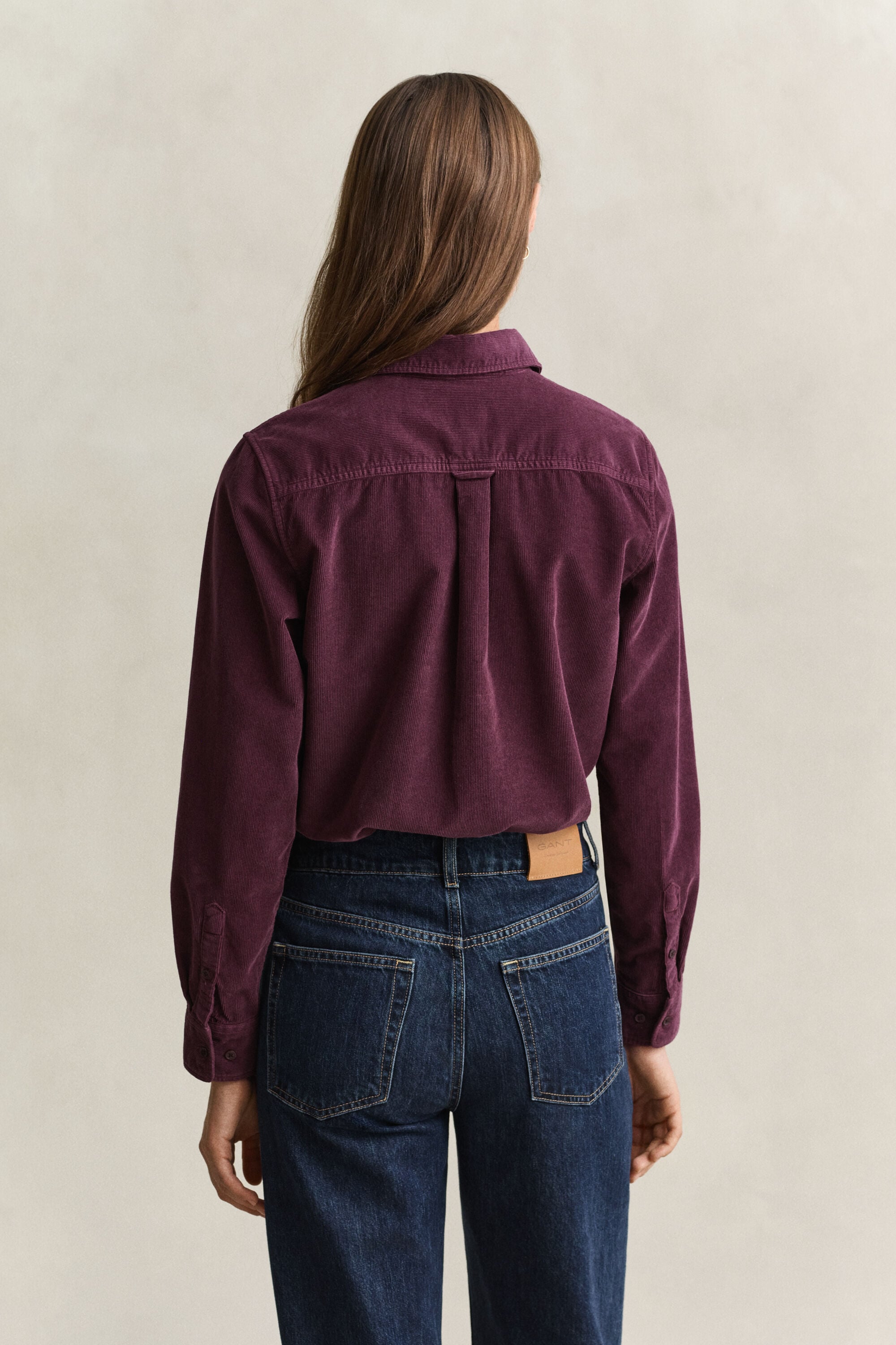 Regular corduroy overhemd