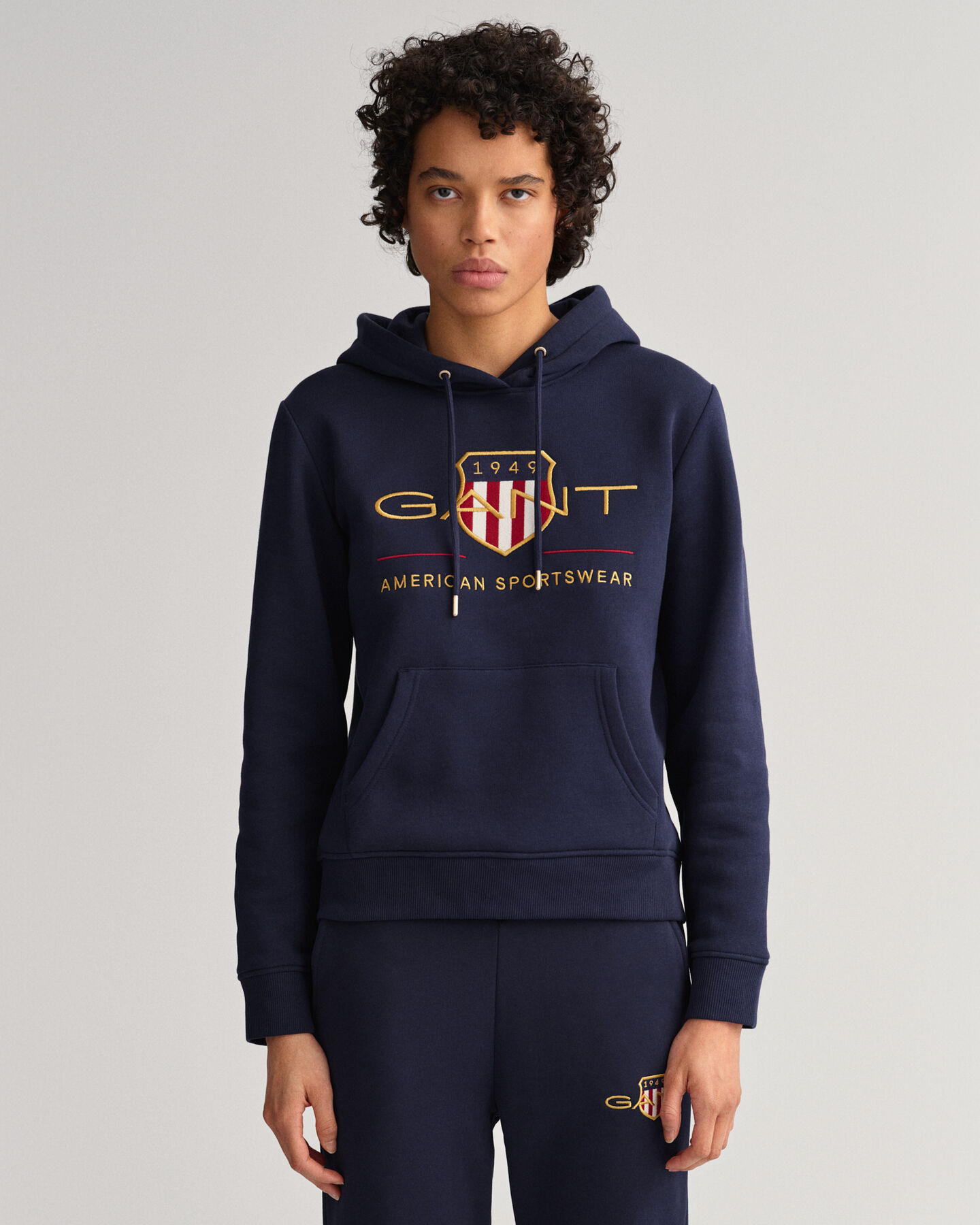 Archive Shield hoodie van sweatstof