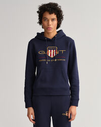 Archive Shield hoodie van sweatstof