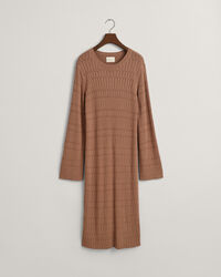 Textured gebreide jurk