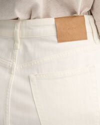 Witte denim rok