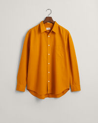 Oversized overhemd van zijde-wolmix met kleuraccenten