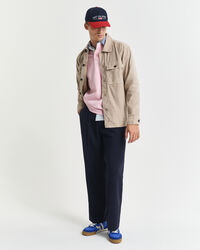 Regular Fit overshirt van katoen en linnen