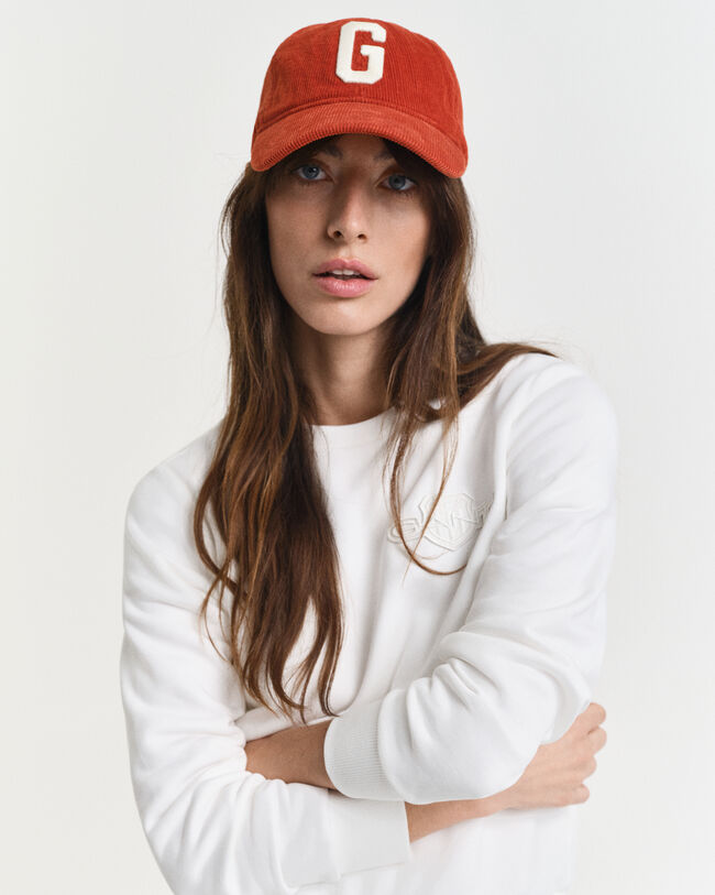 Tonal Shield sweatshirt met ronde hals