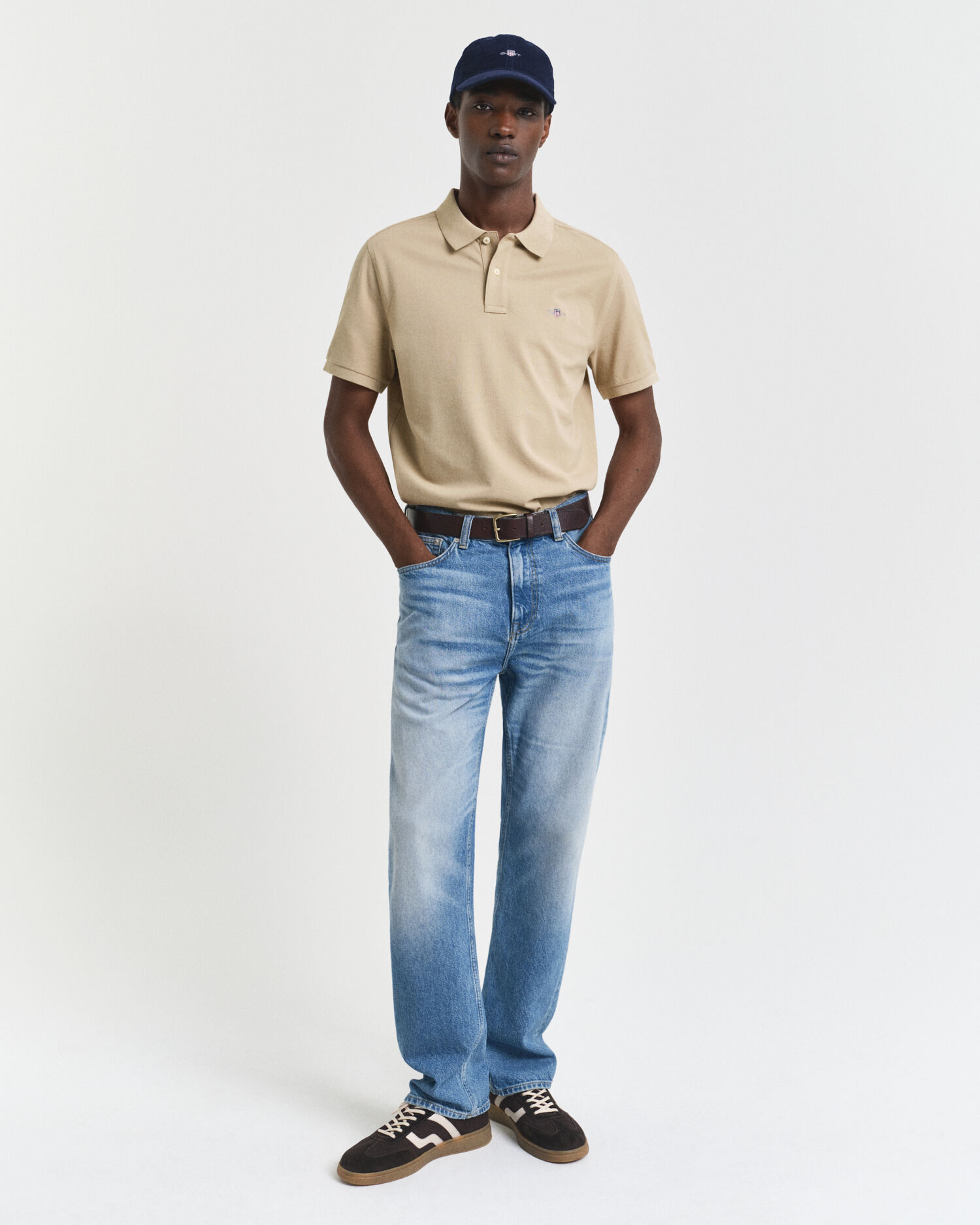 Regular Fit Shield piqué poloshirt