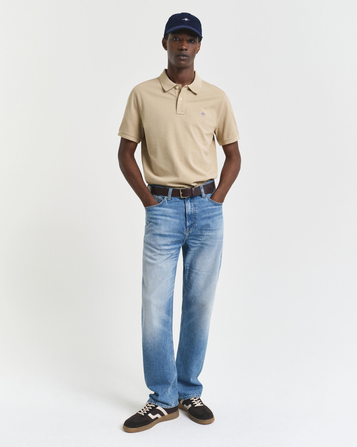 Regular Fit Shield piqué poloshirt