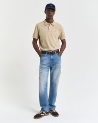 Regular Fit Shield piqué poloshirt