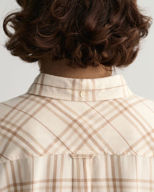 Relaxed Fit flanellen overhemd met ruitje