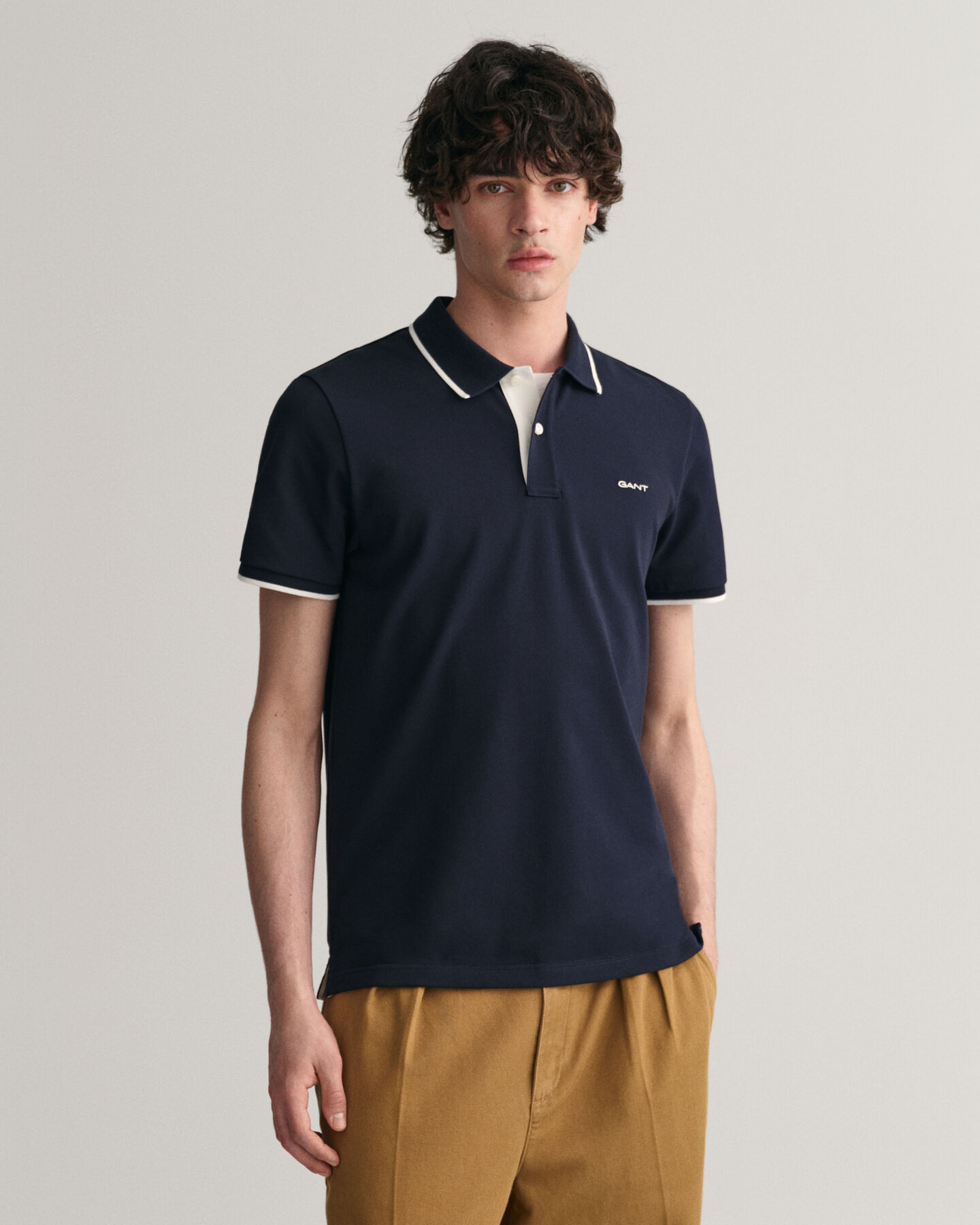 Piqu&eacute; poloshirt