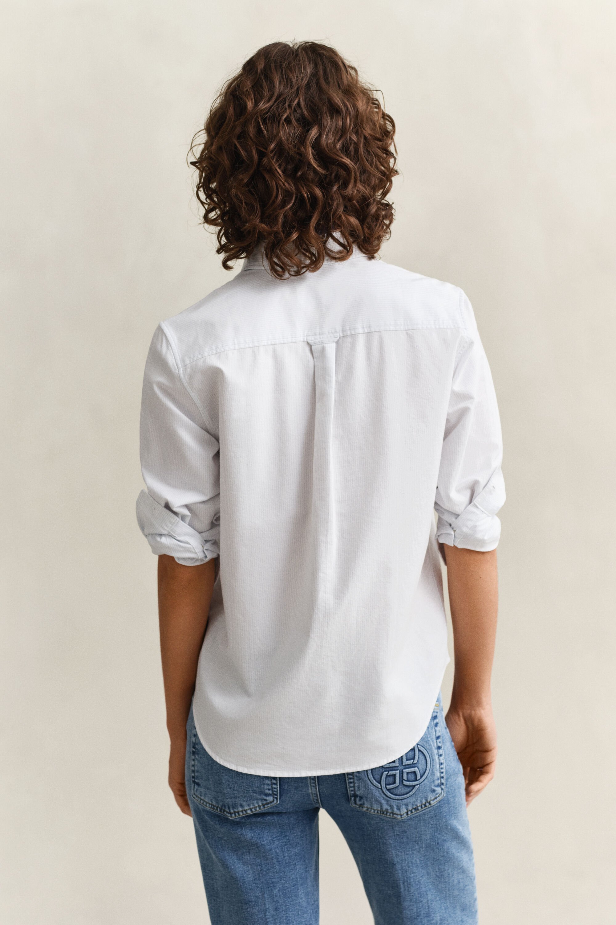 Regular Fit Classic Oxford-overoverhemd met strepen