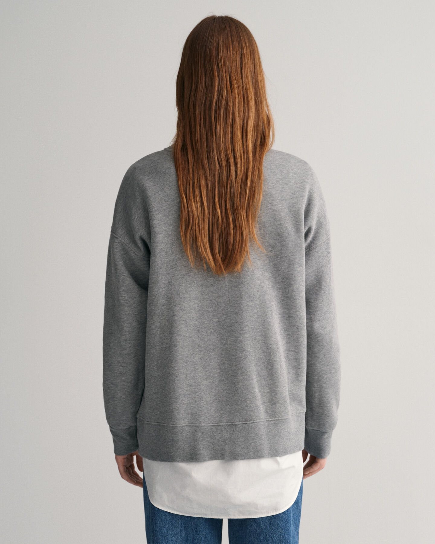 Oversized GANT USA sweatshirt met ronde hals