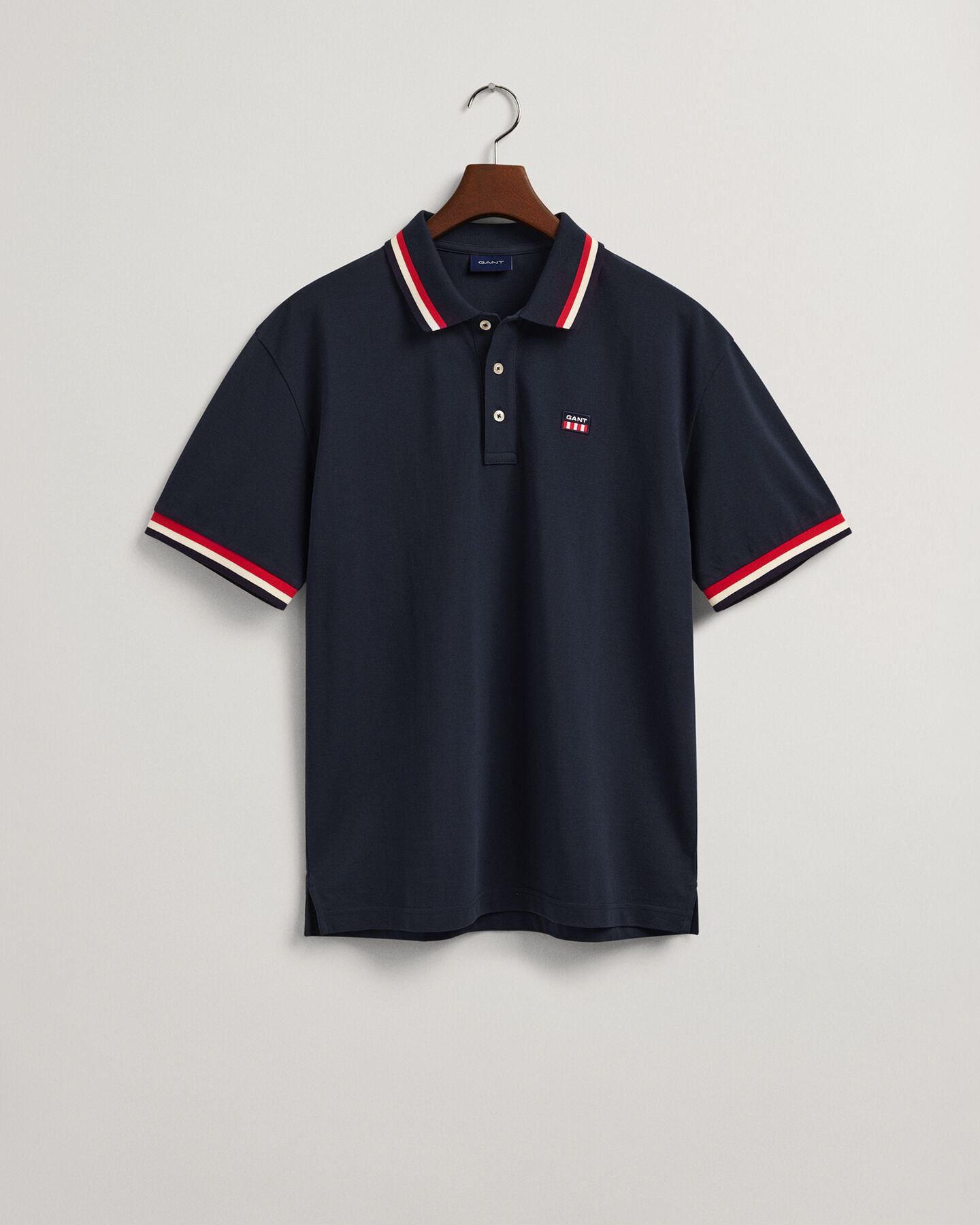Retro Flag piqu&eacute; poloshirt