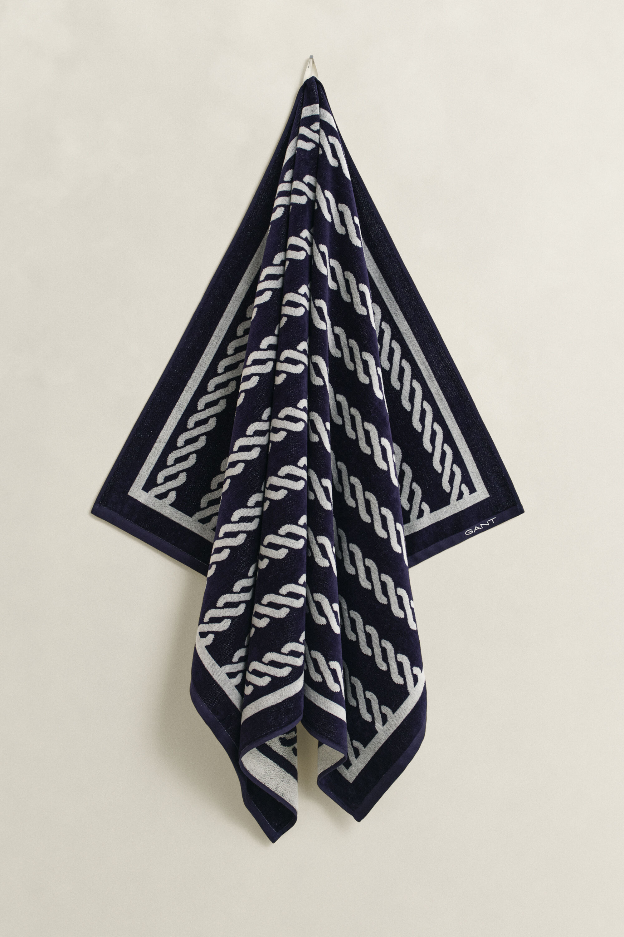 Strandlaken met touwprint