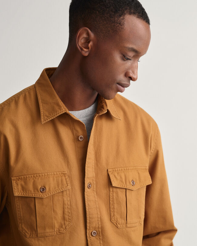 Relaxed Fit overhemd van keperstof