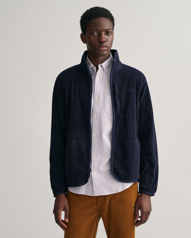 Fleece jack met rits