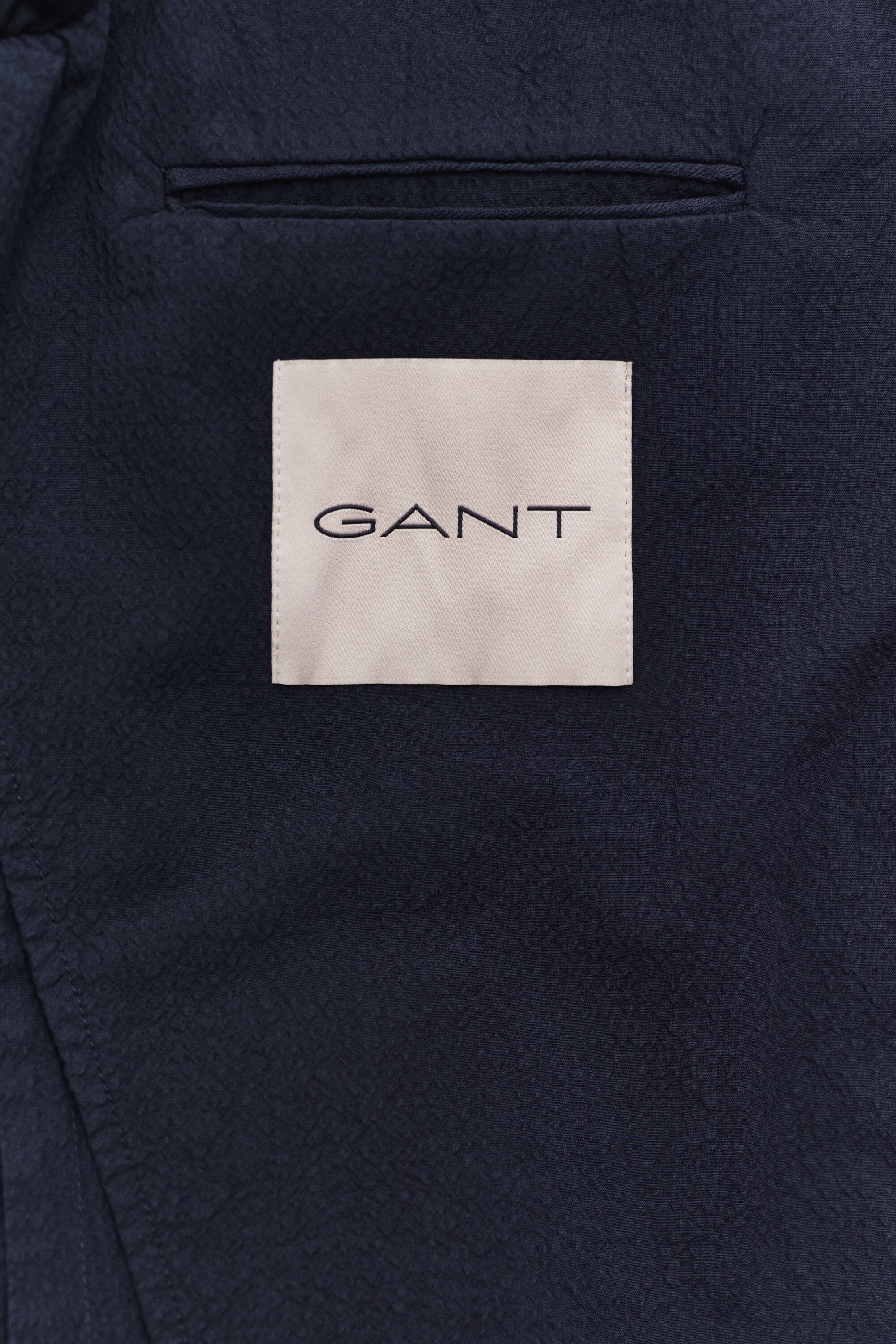 Blazer van seersucker