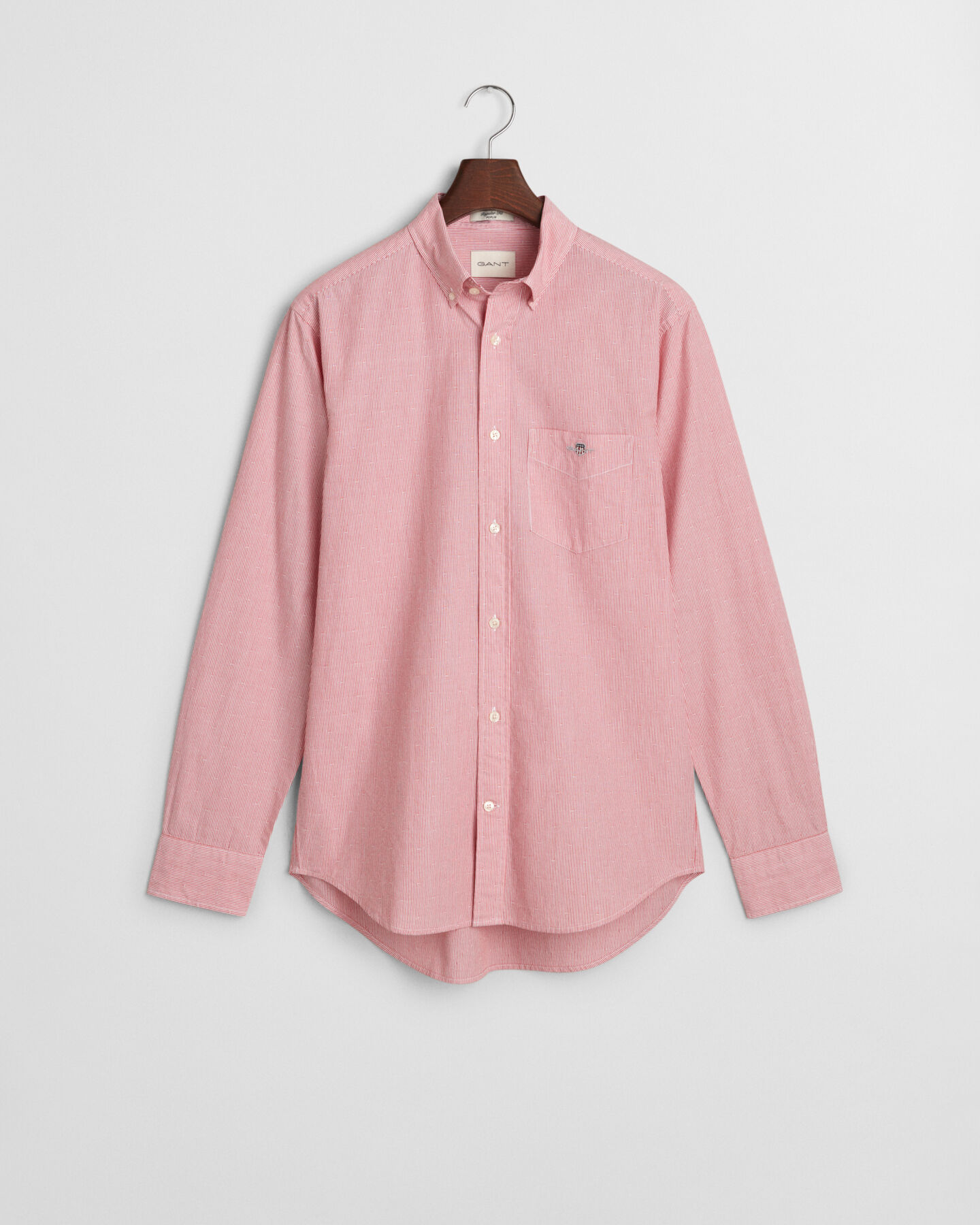 Regular Fit overhemd met strepen en Dobby-stip