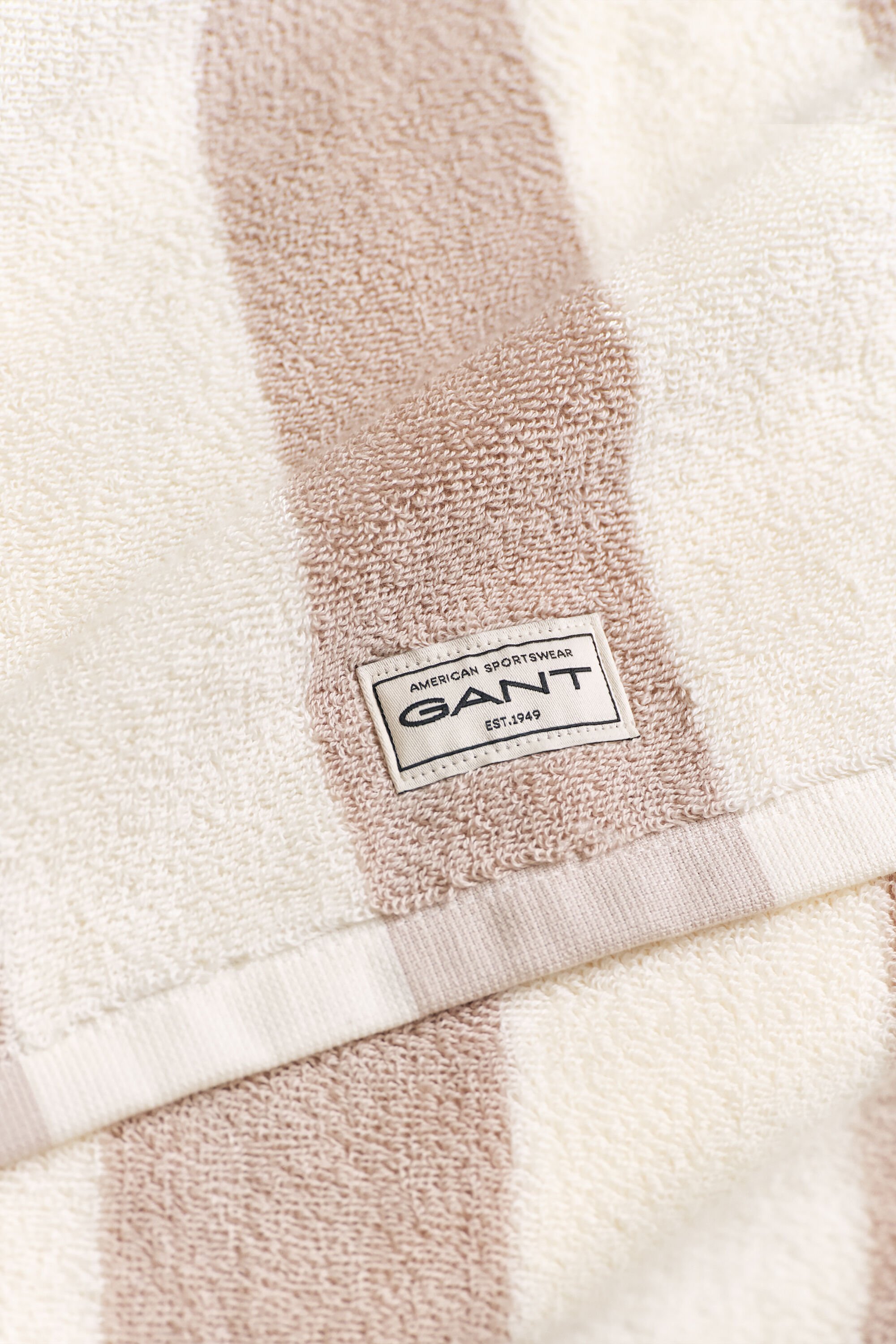 Gestreepte handdoek 70 x 140 cm