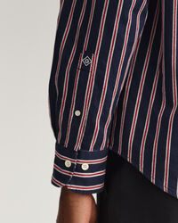 Relaxed Fit overhemd van gestreept dobbyweefsel