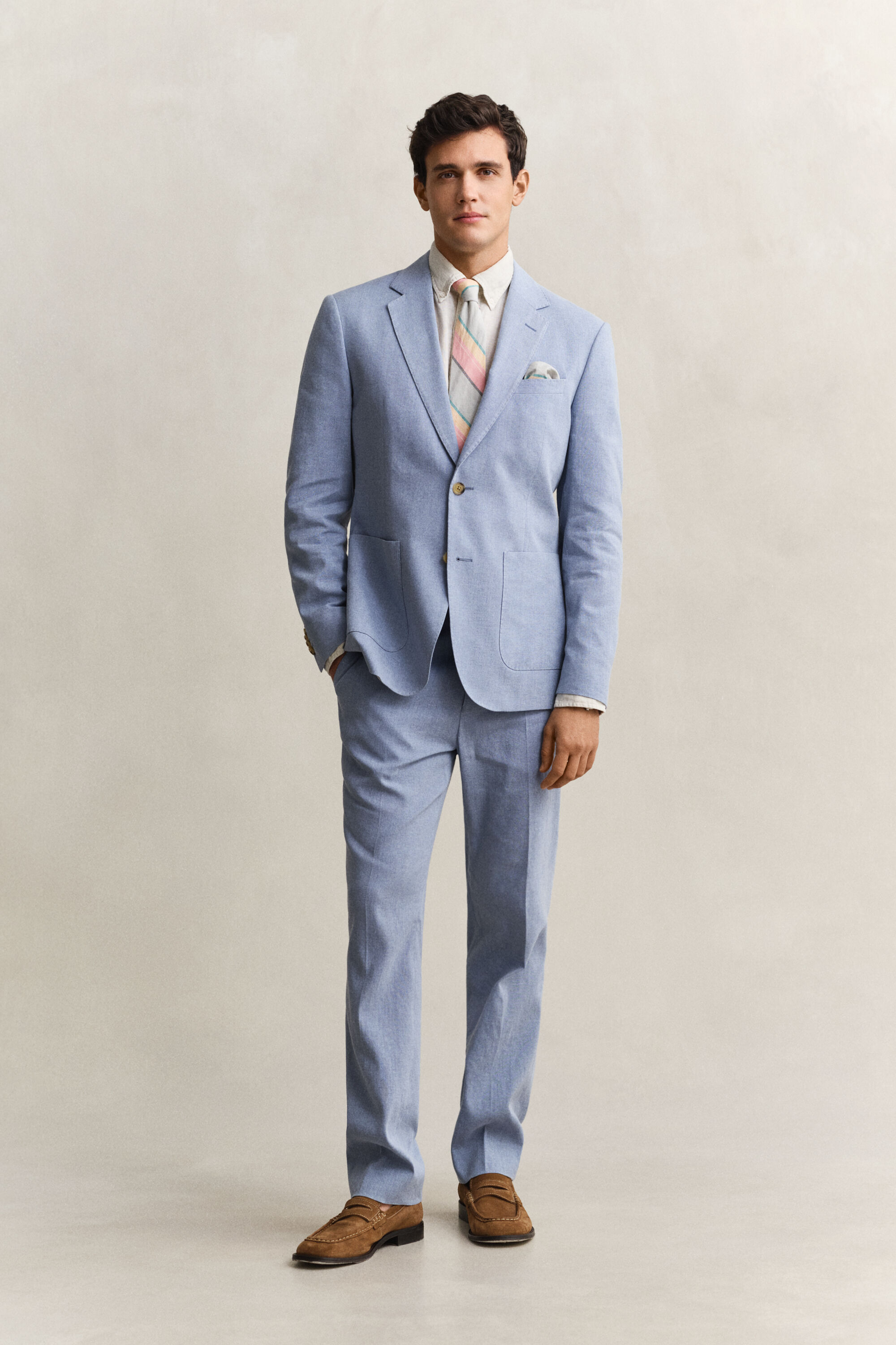 Kostuumjasje van linnenmix