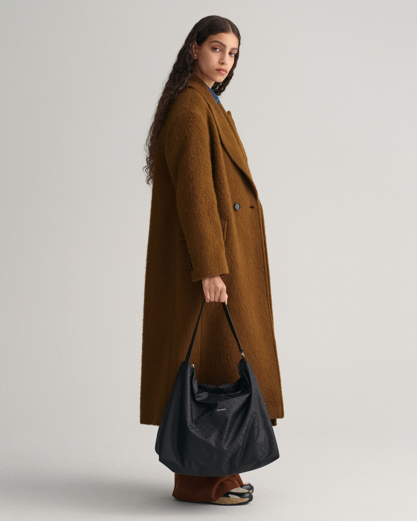 G Patterned grote schoudertas