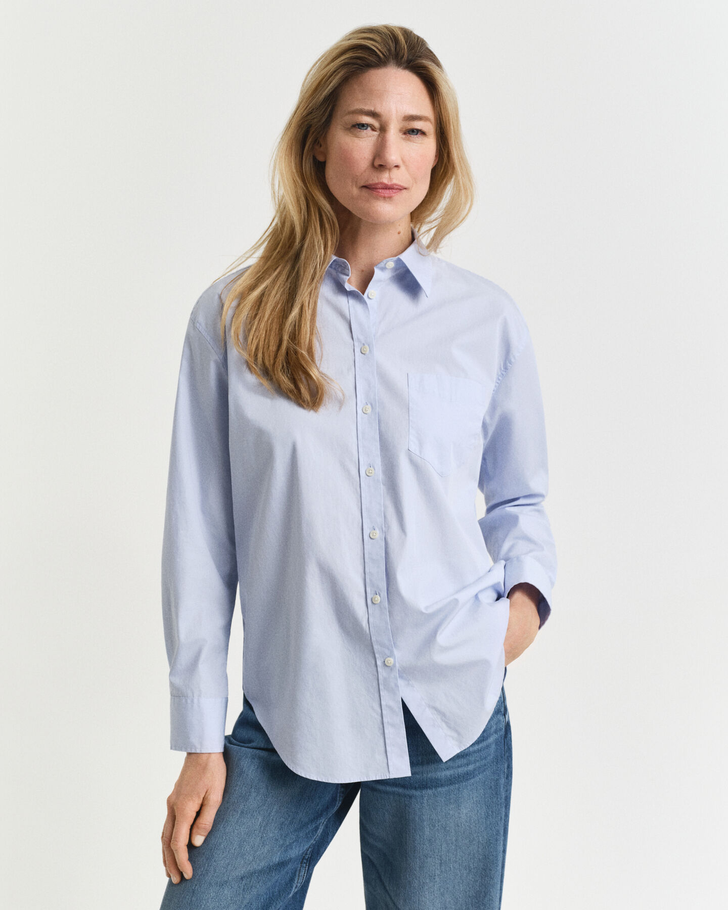 Relaxed Fit Classic overhemd van poplin