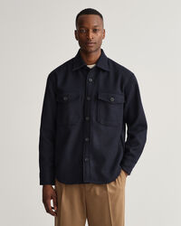 Overshirt van wolmix
