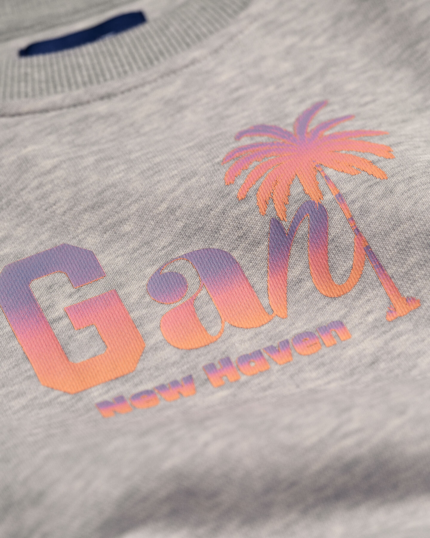 Girls GANT Palm Print sweater